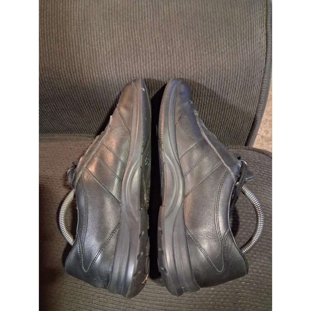 Mephisto Mens‎ Black Leather Lace-Up Shoes Size US 9